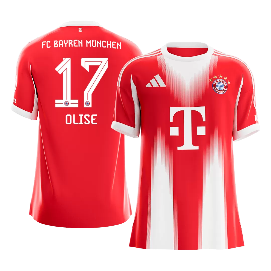 OLISE #17 Bayern Munich Home Soccer Jersey 2025/26