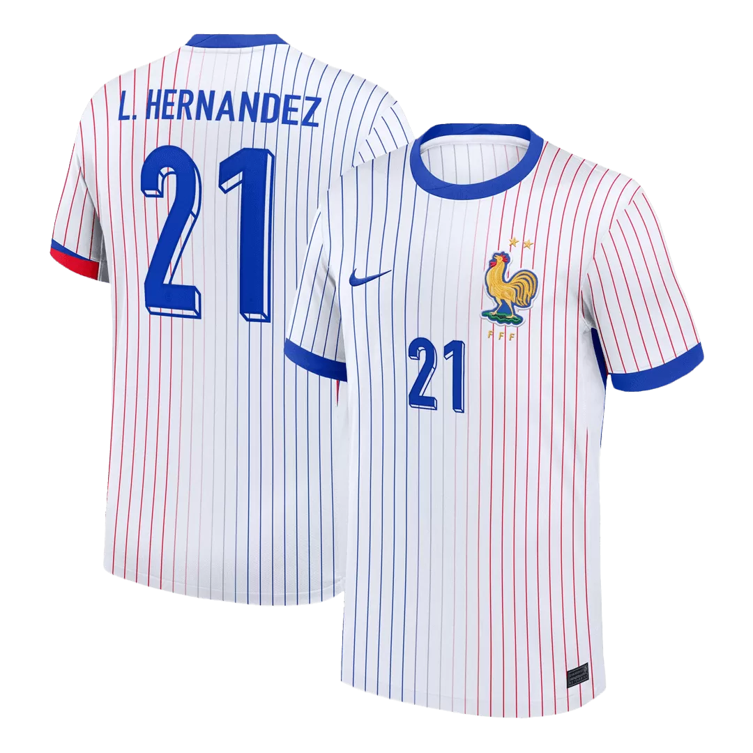 L.HERNANDEZ #21 France Away Soccer Jersey