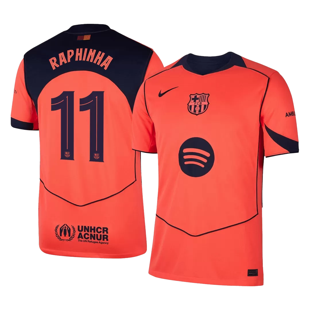 RAPHINHA #11 Barcelona Third Away Soccer Jersey 2025/26 -UCL