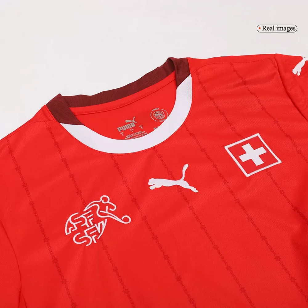 Switzerland Home Soccer Jersey EURO - Image 10