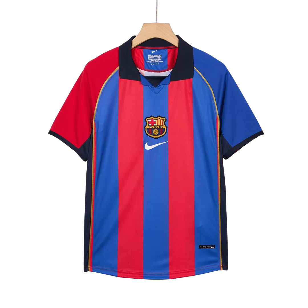 Vintage Soccer Jersey RIVALDO #10 Barcelona Home 2001/02 - Image 4