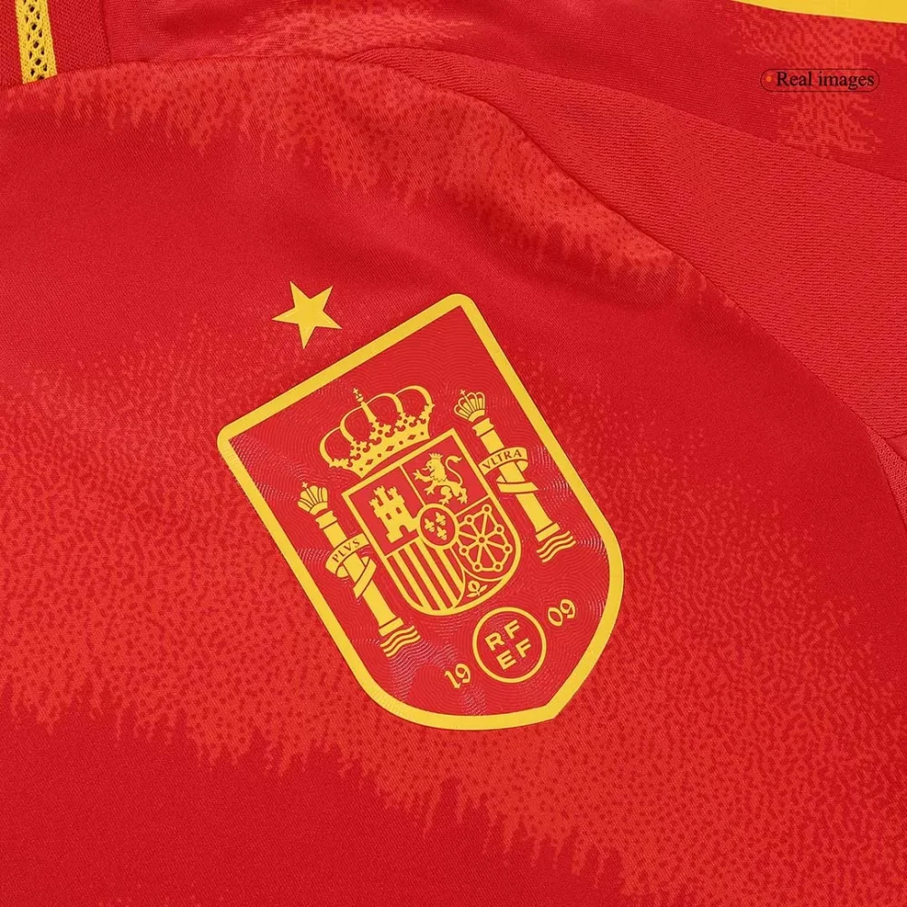 LAMINE YAMAL #19 Spain Home Authentic Soccer Jersey EURO - Image 3
