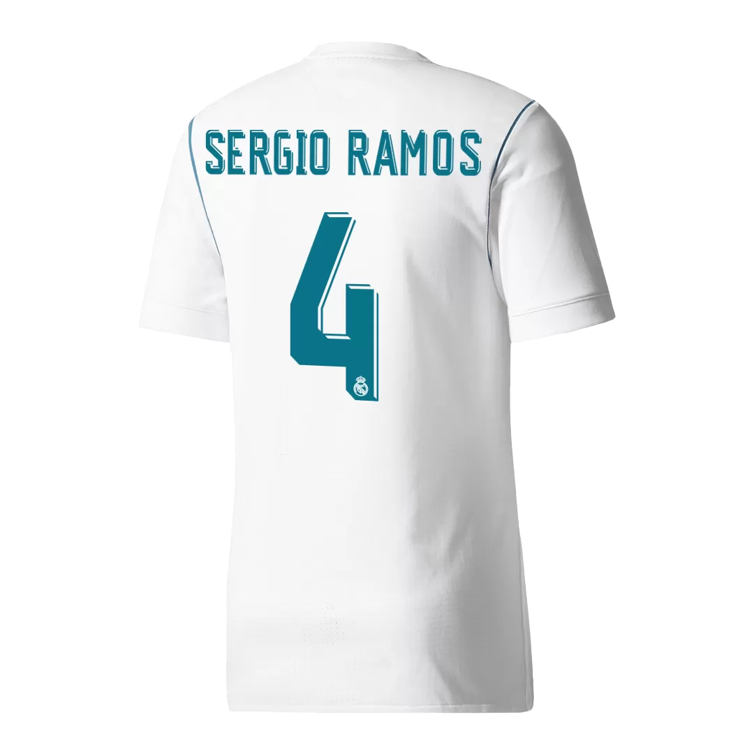 Vintage Soccer Jersey SERGIO RAMOS #4 Real Madrid Home 2017/18