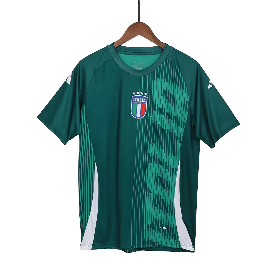 Italy Pre-Match Soccer Jersey EURO Green - Image 4
