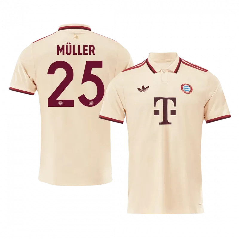 MÜLLER #25 Bayern Munich Third Away Soccer Jersey - UCL