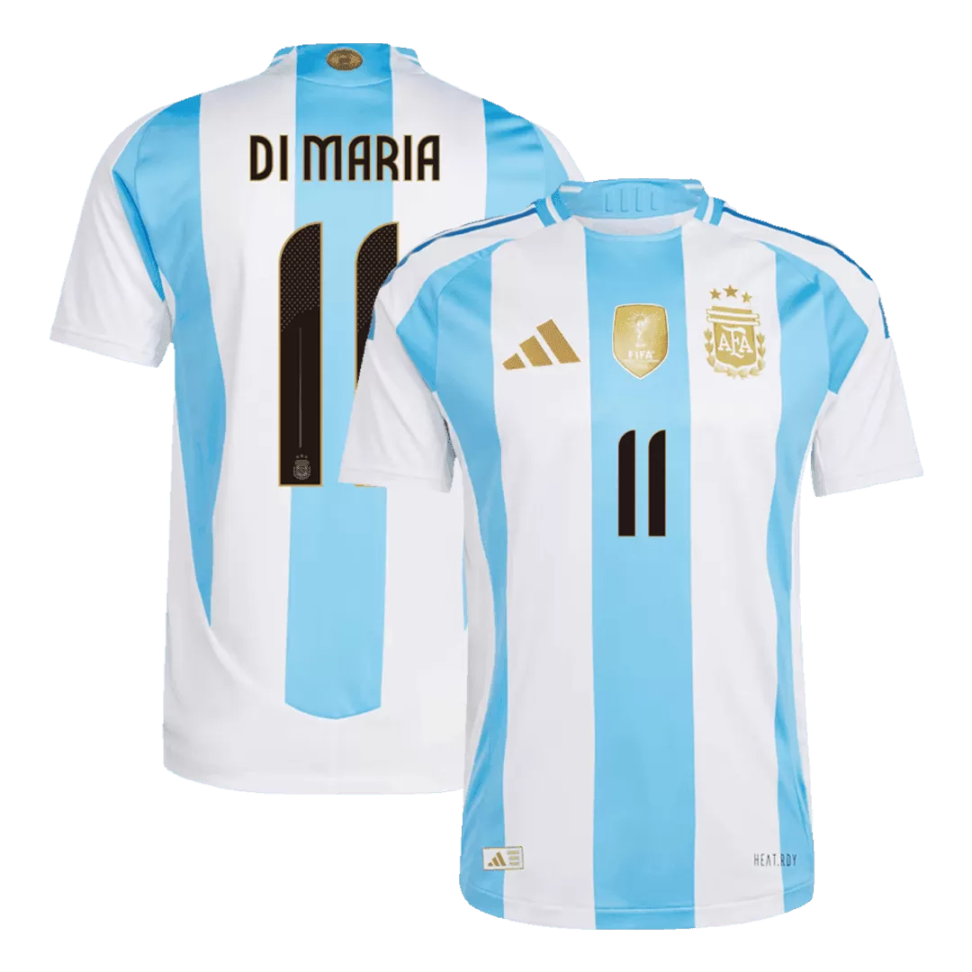 DI MARIA #11 Argentina Home Authentic Soccer Jersey