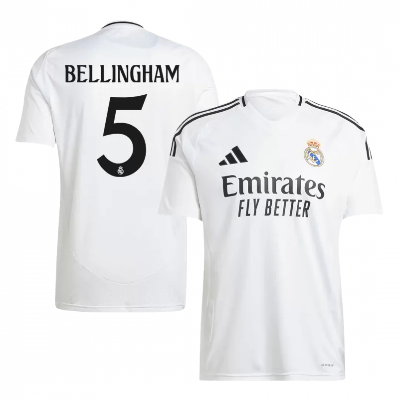 BELLINGHAM #5 Real Madrid Home Soccer Jersey