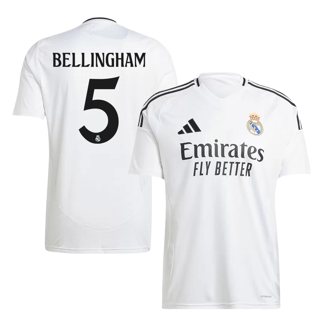 BELLINGHAM #5 Real Madrid Home Soccer Jersey