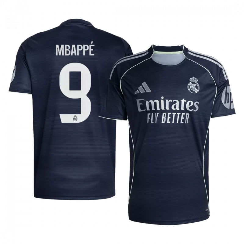 MBAPPÉ #9 Real Madrid Away Soccer Jersey 2025/26
