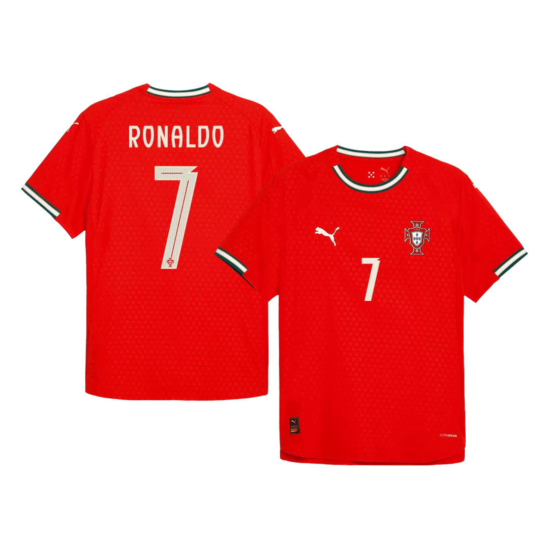 RONALDO #7 Portugal Home Authentic Soccer Jersey 2025