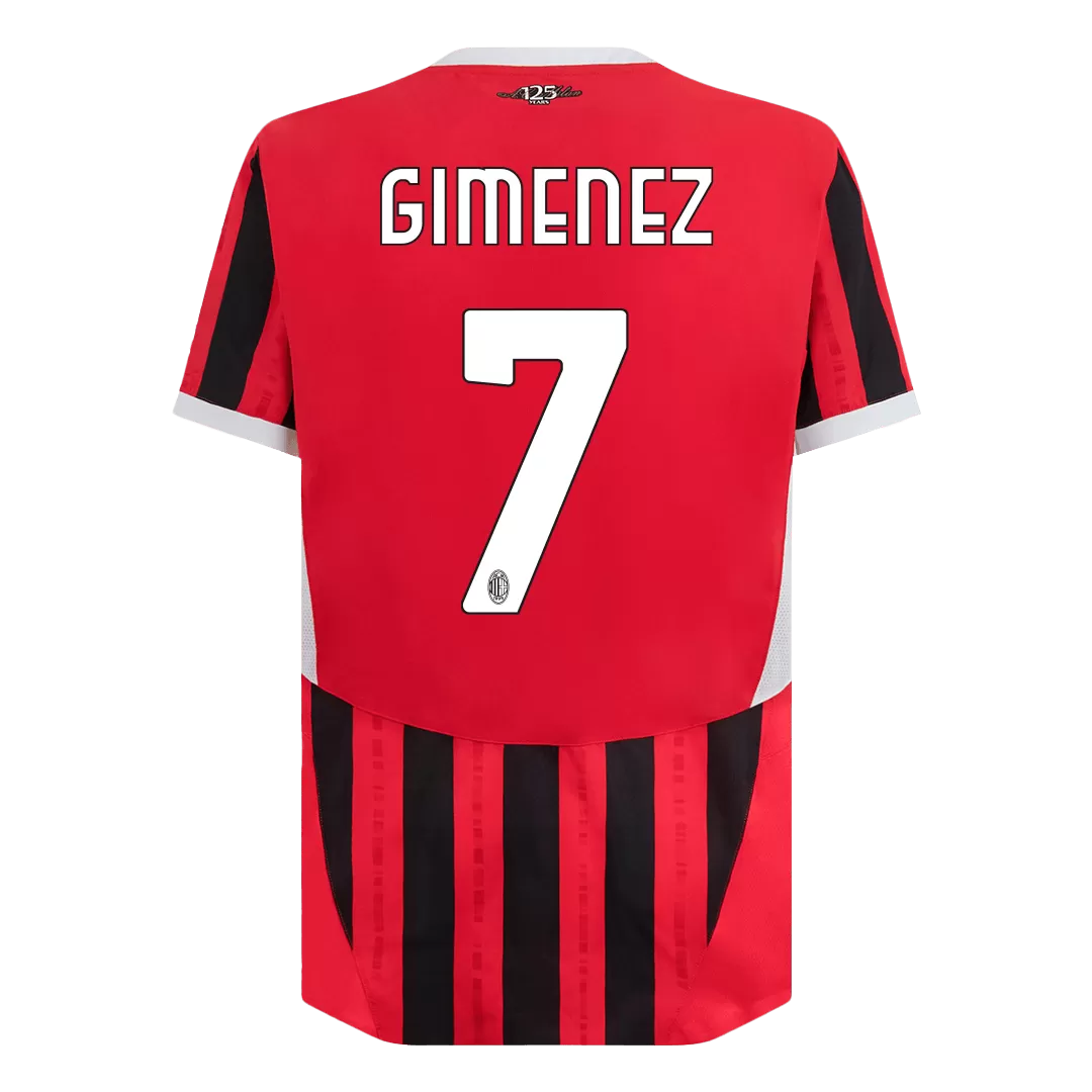 GIMENEZ #7 AC Milan Home Authentic Soccer Jersey - Image 3