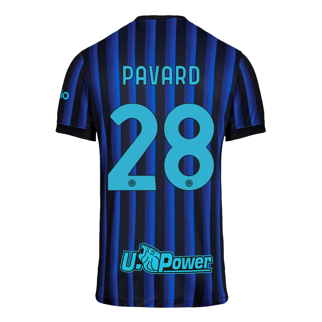 PAVARD #28 Inter Milan Home Soccer Jersey 2025/26 - Image 3