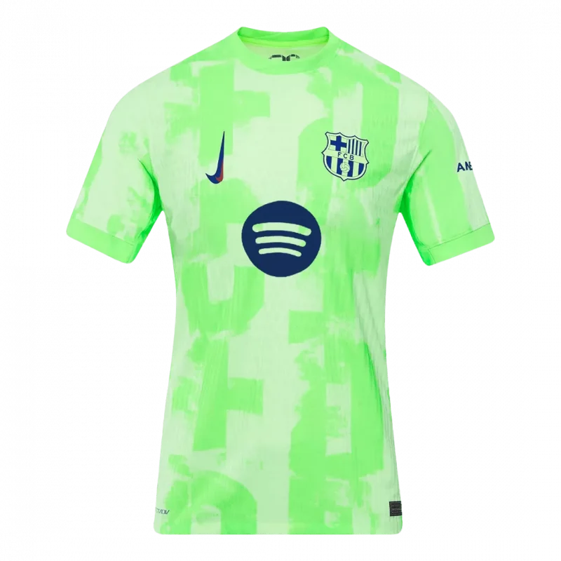 Barcelona Third Away Authentic Soccer Jersey -(Spotify Logo Without Text)