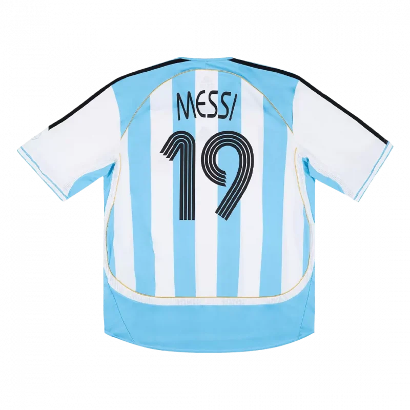 Vintage Soccer Jersey MESSI #19 Argentina Home 2006