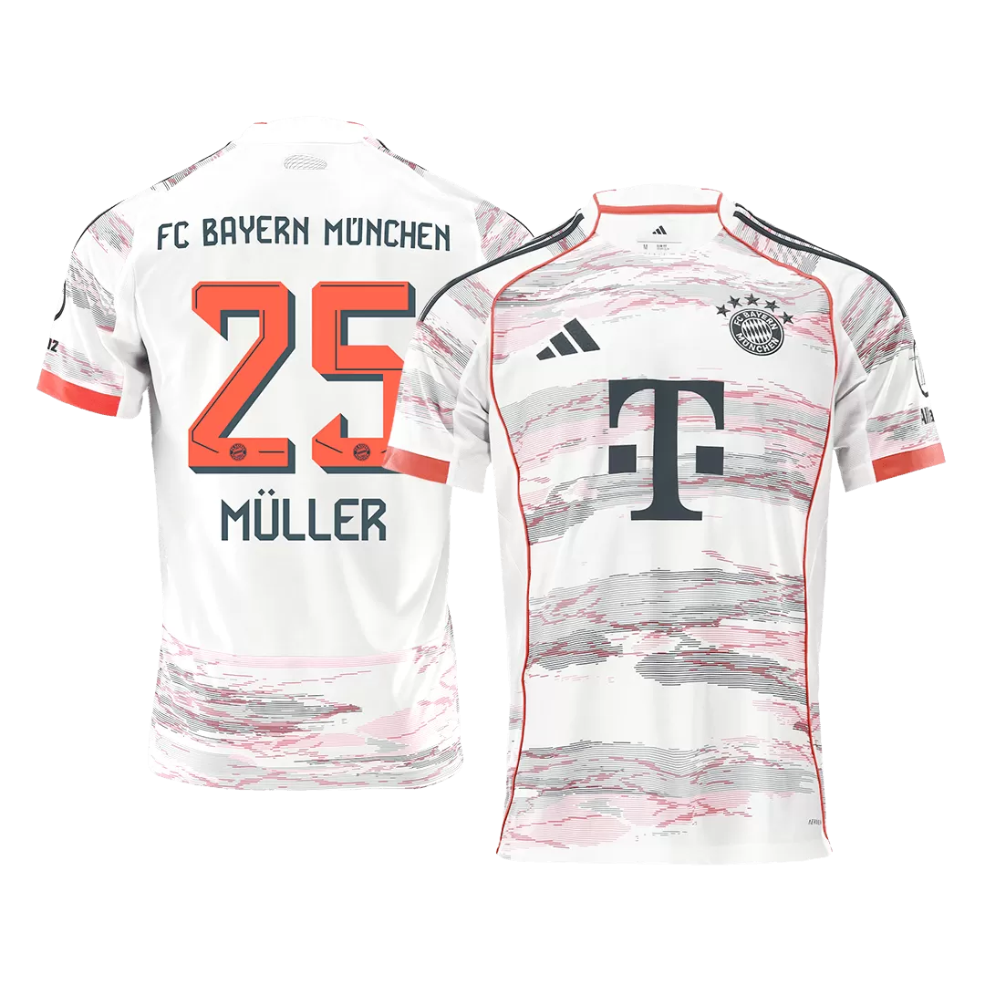 MÜLLER #25 Bayern Munich Away Soccer Jersey 2025/26