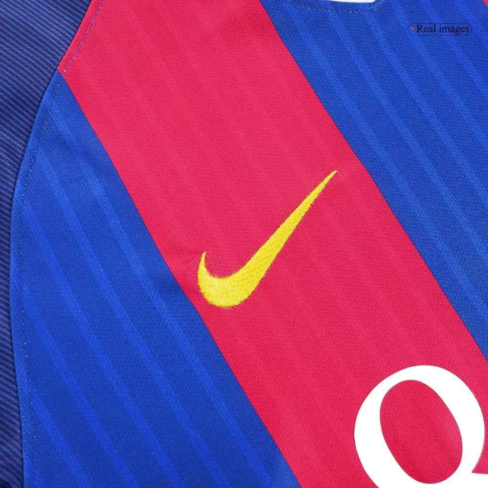Vintage Soccer Jersey Barcelona Home 2016/17 - Image 8