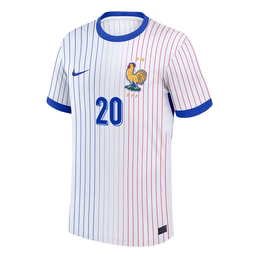 COMAN #20 France Away Soccer Jersey - Image 2