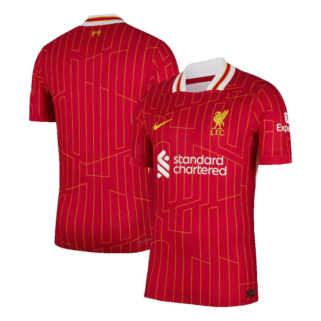 Liverpool Home Authentic Soccer Jersey - Image 5