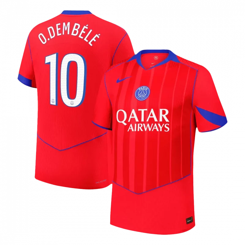 O.DEMBÉLÉ #10 PSG Third Away Authentic Soccer Jersey 2025/26