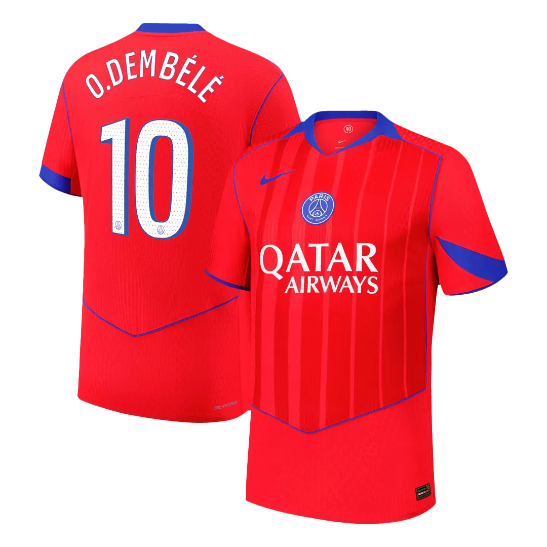 O.DEMBÉLÉ #10 PSG Third Away Authentic Soccer Jersey 2025/26