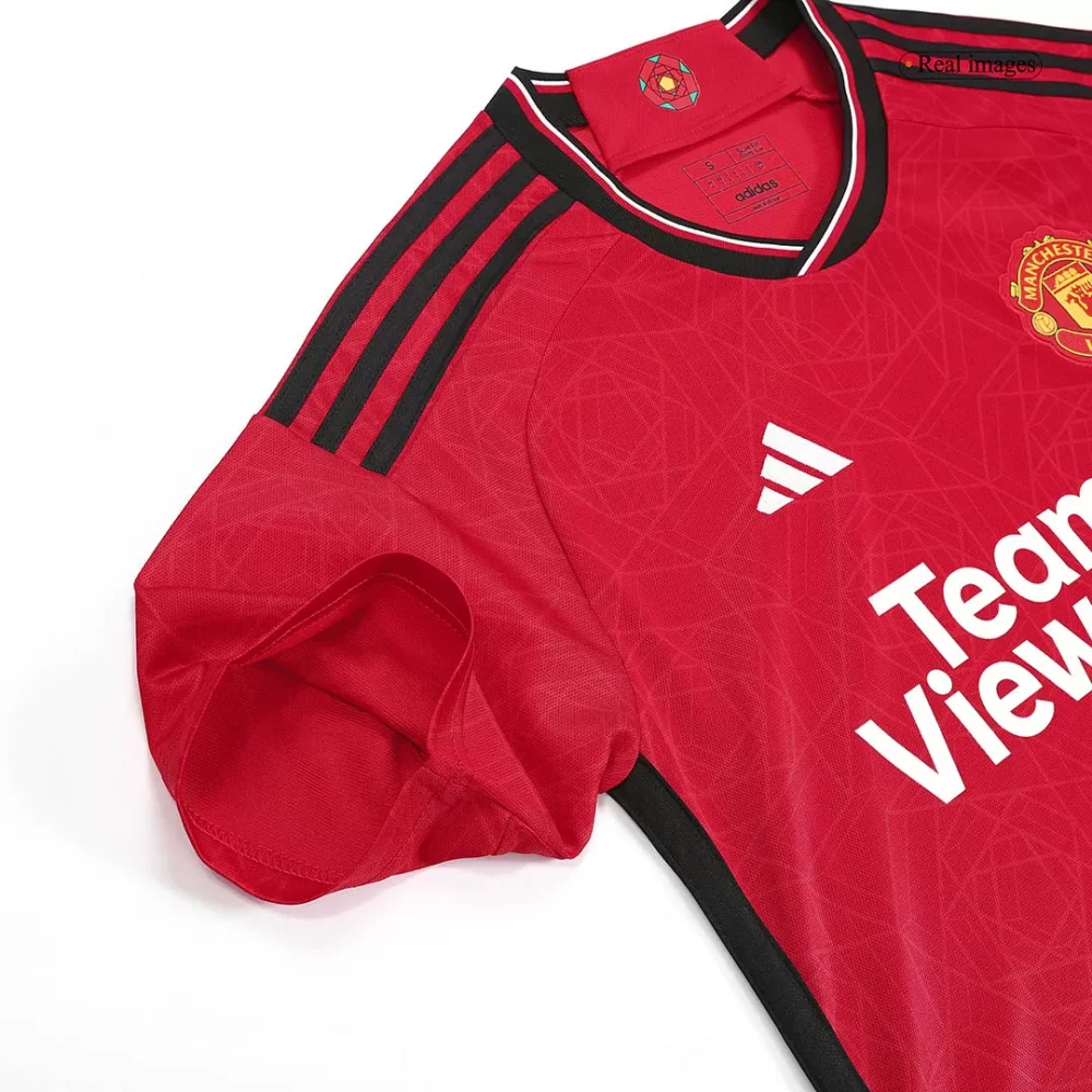 HØJLUND #11 Manchester United Home Soccer Jersey 2023/24 - Image 7