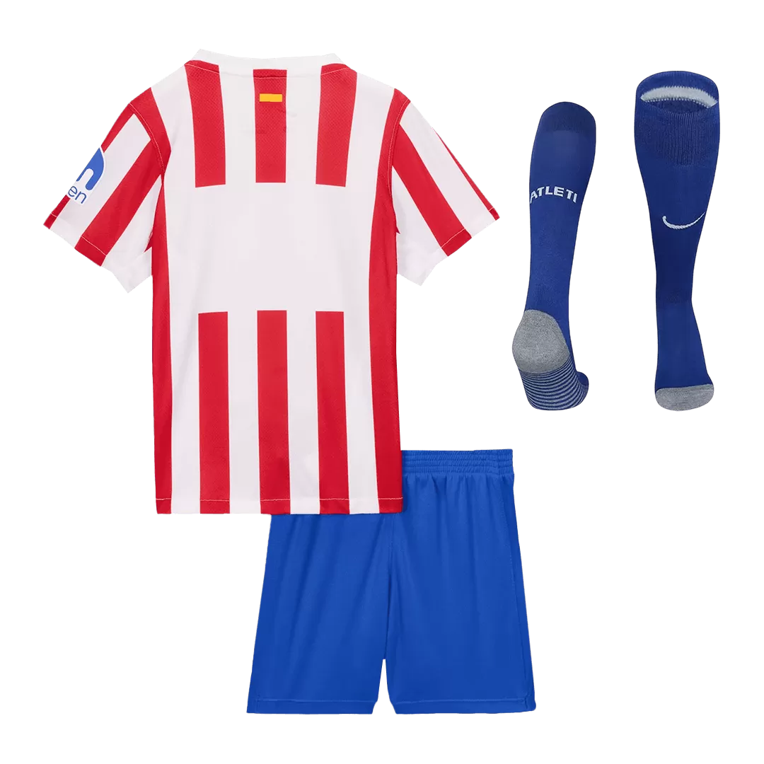 Atletico Madrid Home Kids Soccer Jerseys Full Kit 2025/26 - Image 2