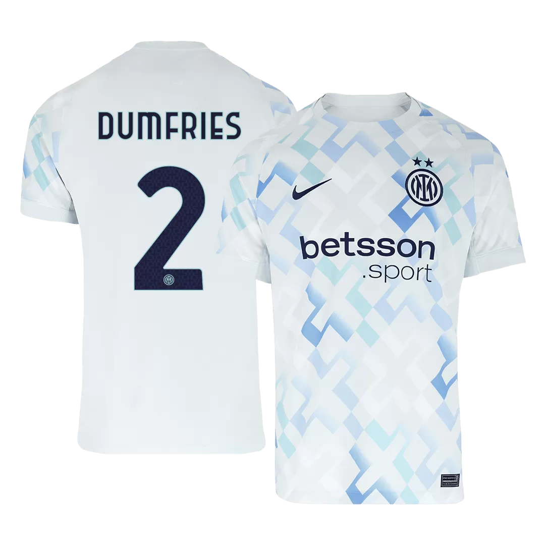 DUMFRIES #2 Inter Milan Away Soccer Jersey 2025/26