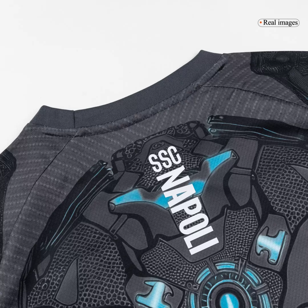 Napoli Pre-Match Soccer Jersey 2025/26 Black - Image 11