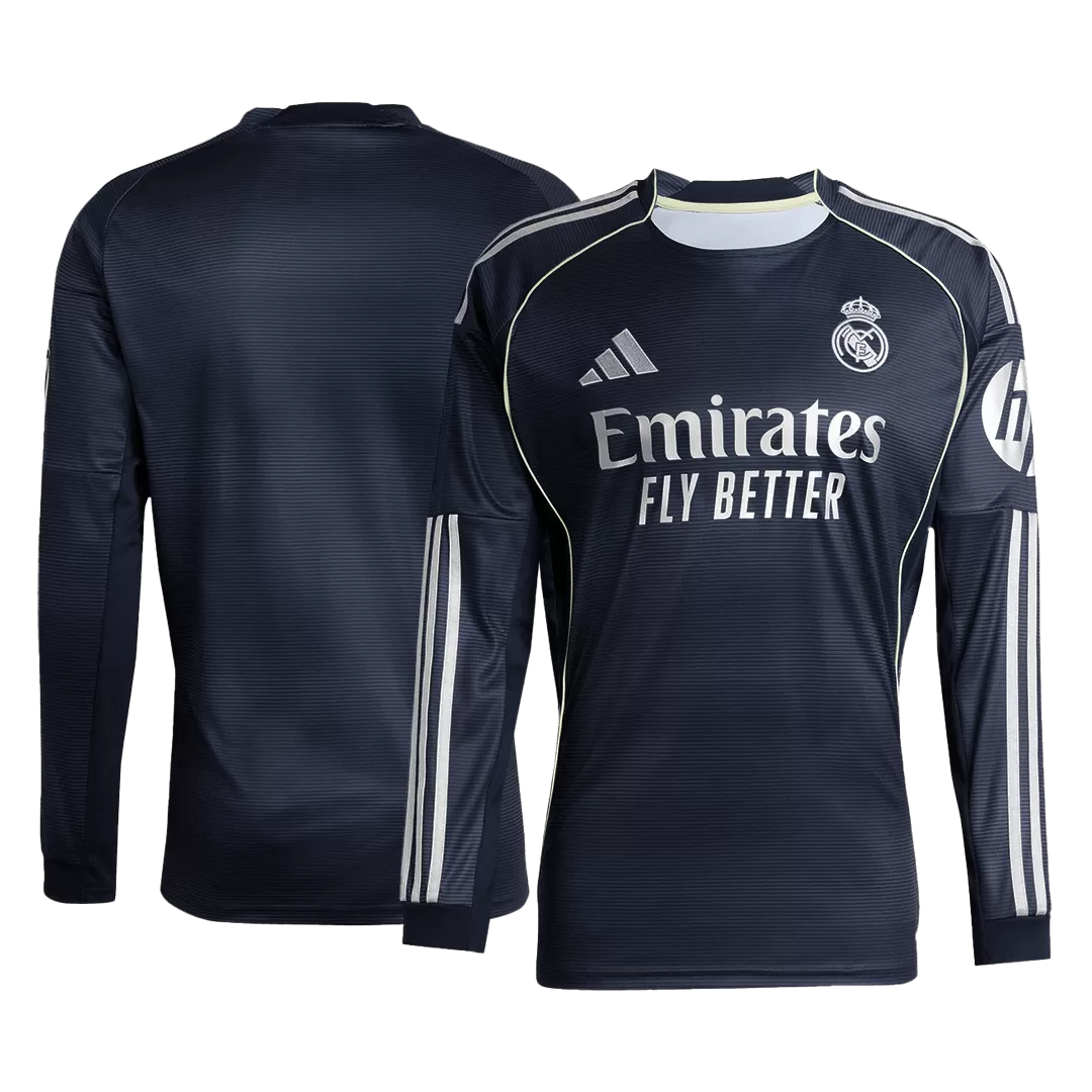 Real Madrid Away Long Sleeve Jersey 2025/26 - Image 3