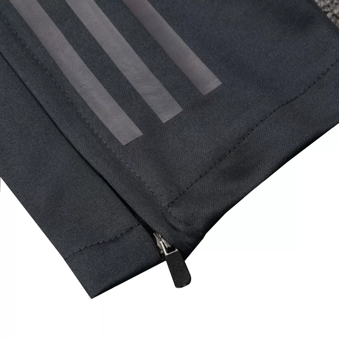 Real Madrid 1/4 Zip Tracksuit Gray - Image 22