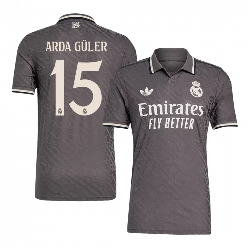 ARDA GÜLER #15 Real Madrid Third Away Authentic Soccer Jersey