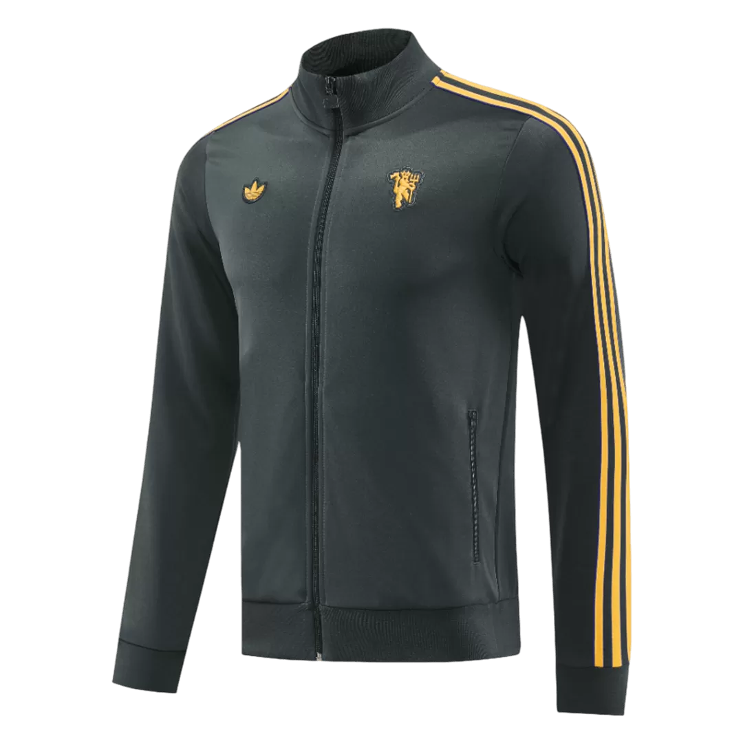 Manchester United Jacket Tracksuit 2025/26 Black - Image 4