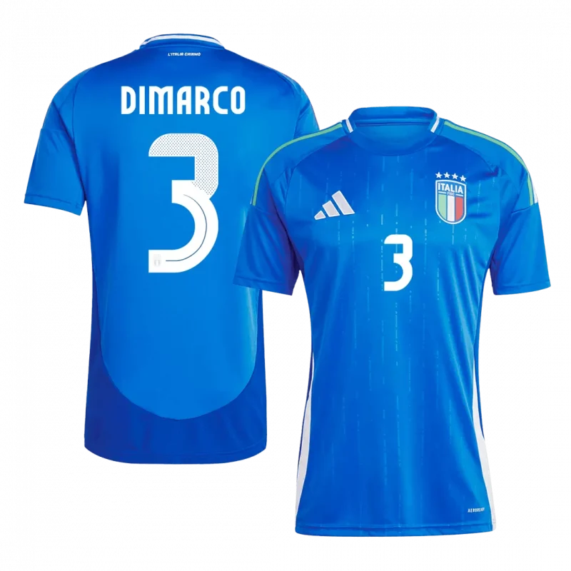 DIMARCO #3 Italy Home Soccer Jersey EURO