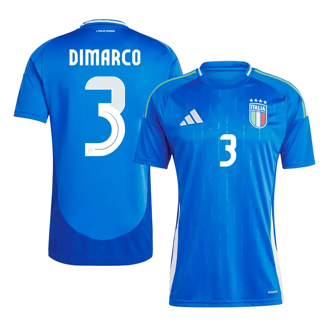 DIMARCO #3 Italy Home Soccer Jersey EURO
