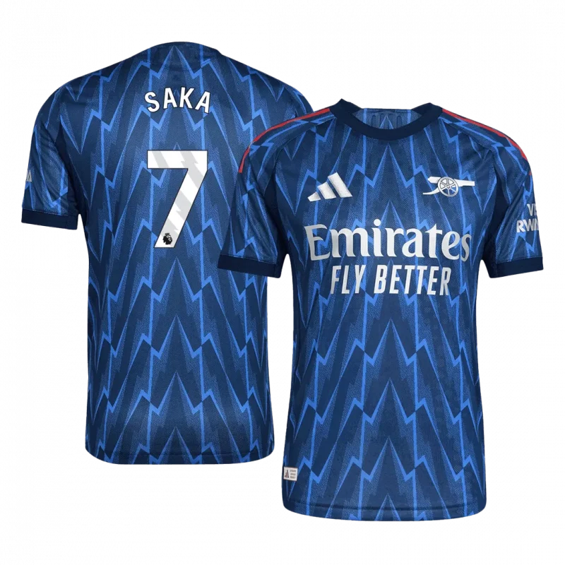 SAKA #7 Arsenal Away Authentic Soccer Jersey 2025/26