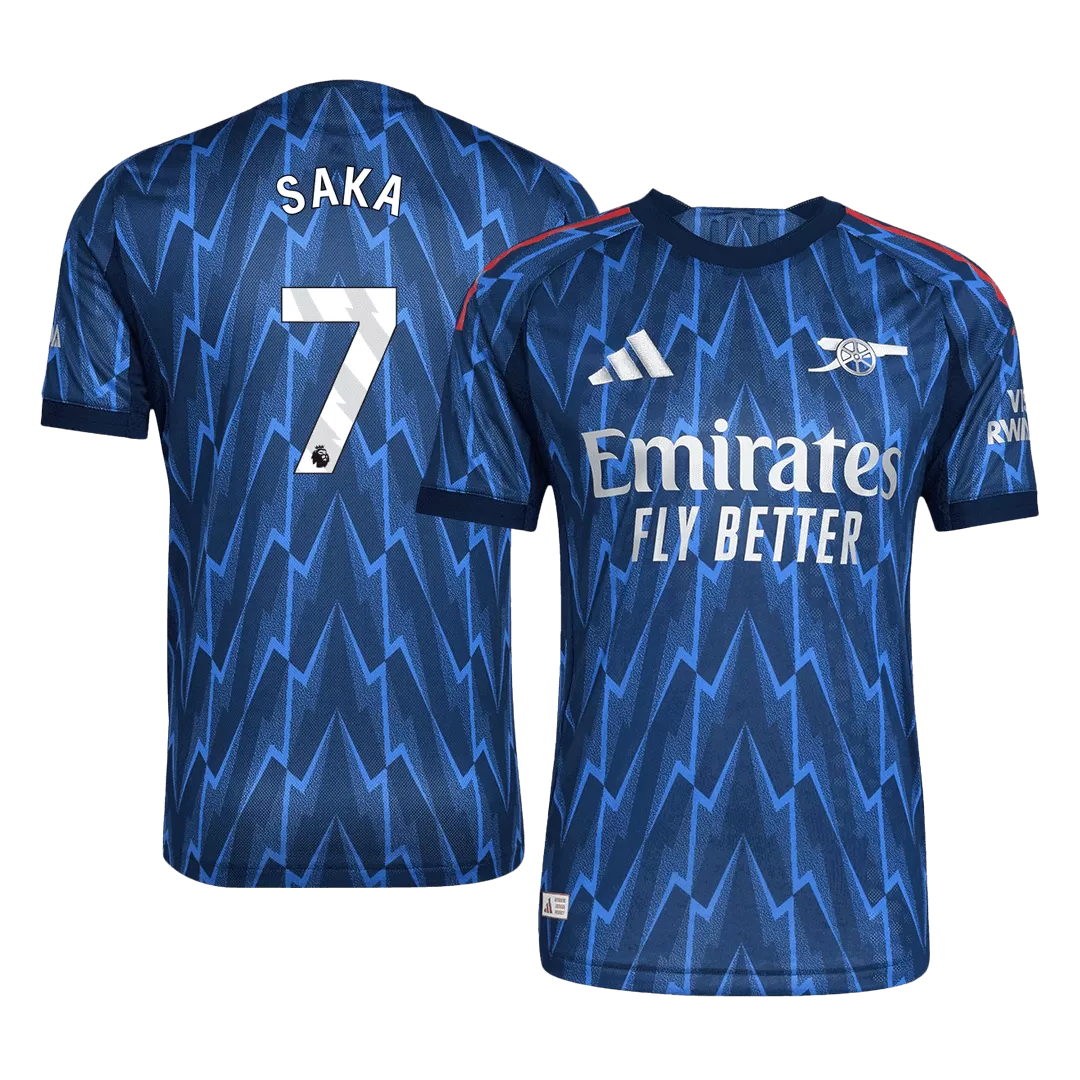 SAKA #7 Arsenal Away Authentic Soccer Jersey 2025/26