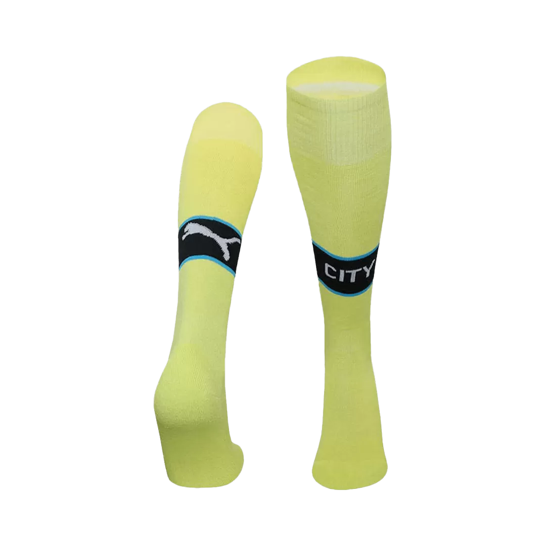 Manchester City Away Soccer Socks Kids