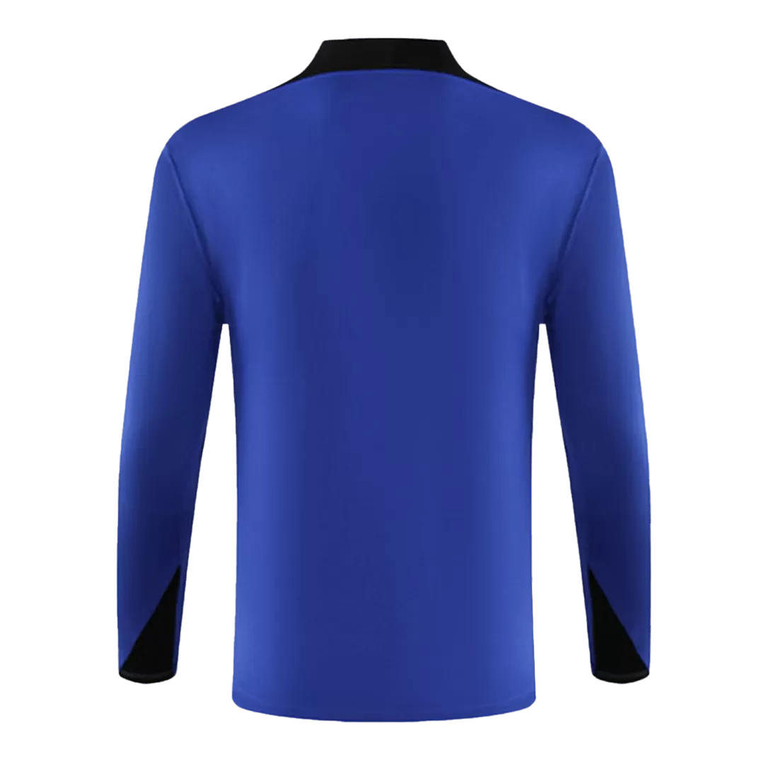 Barcelona 1/4 Zip Tracksuit Blue - Image 3