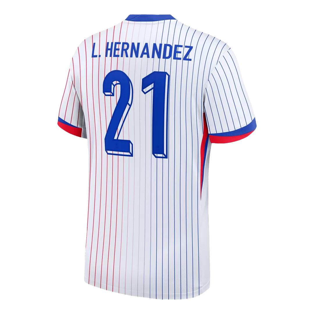 L.HERNANDEZ #21 France Away Soccer Jersey - Image 3