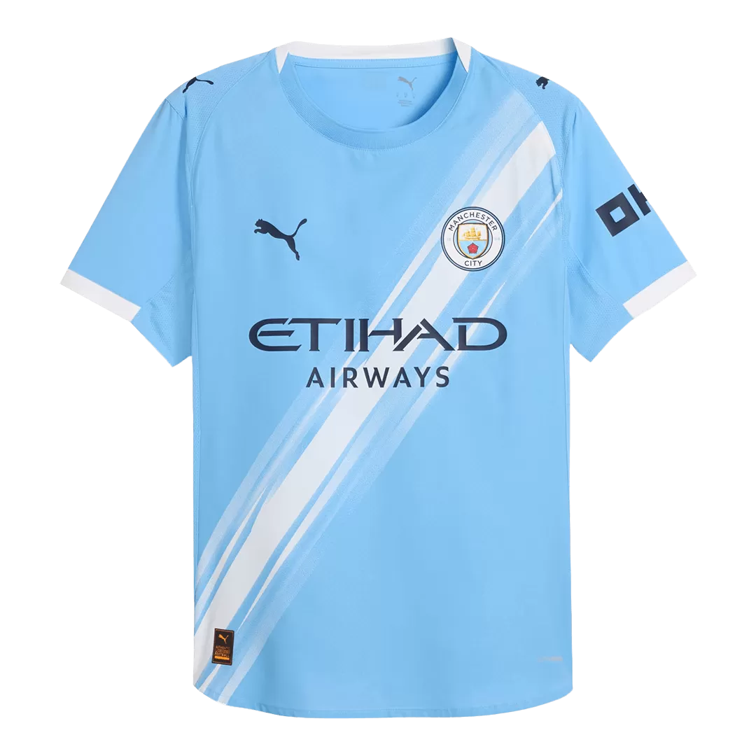 Manchester City Home Authentic Soccer Jersey 2025/26 - Image 4