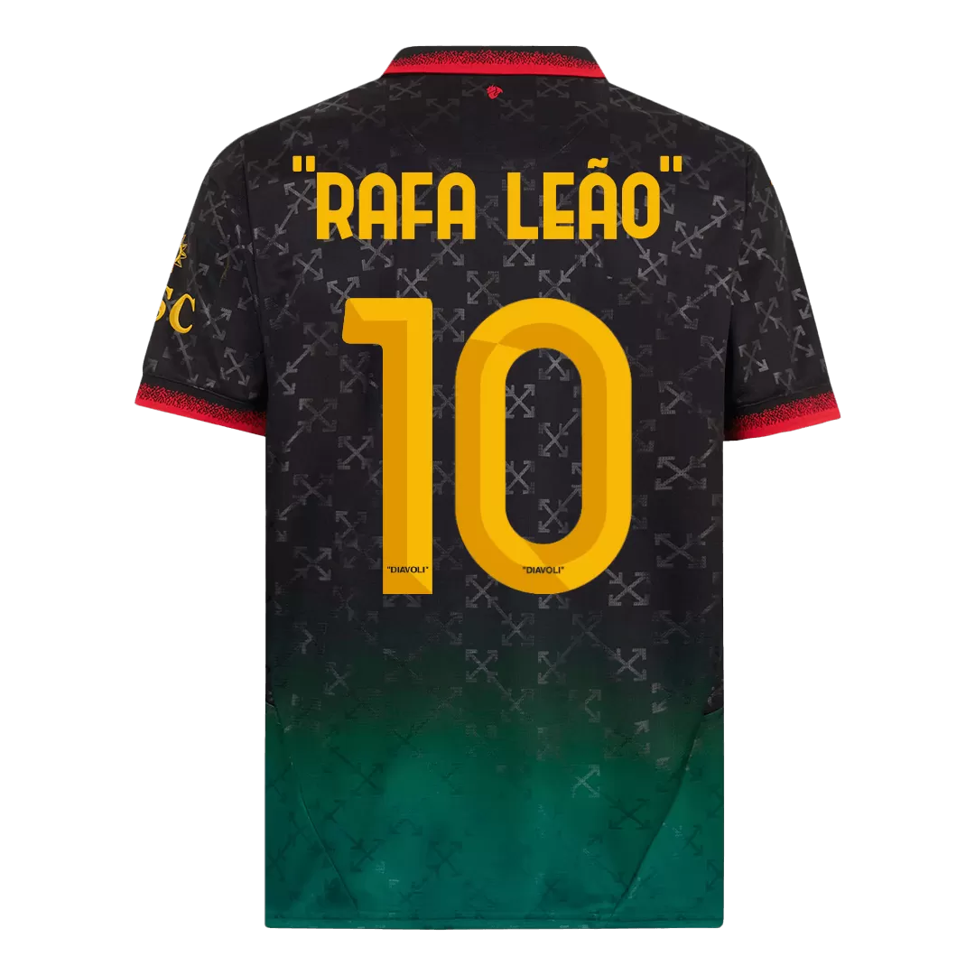 "RAFA LEÃO" #10 AC Milan Fourth Away Soccer Jersey - Image 3