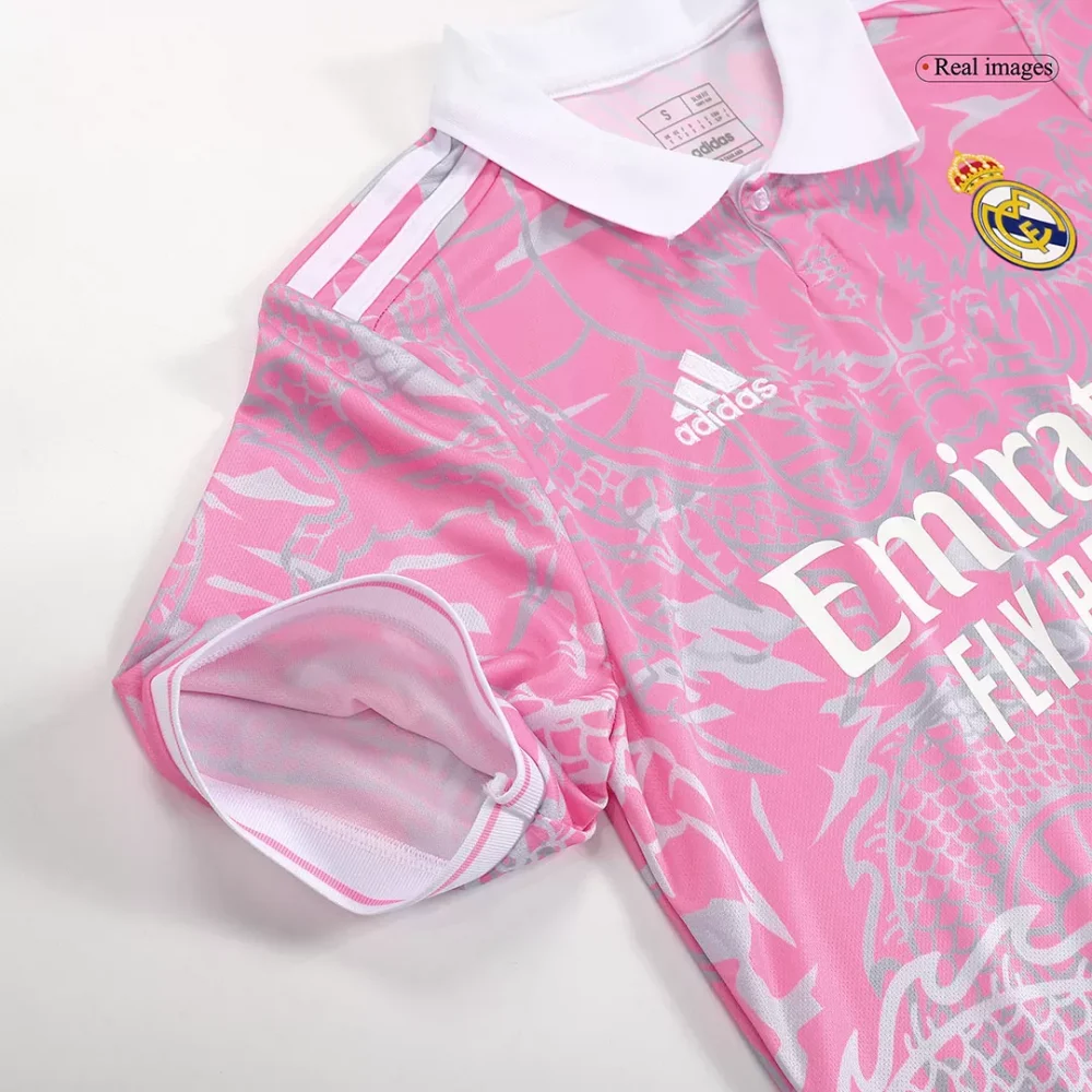 Real Madrid x Chinese Dragon Soccer Jersey 2023/24 (pink) - Image 9
