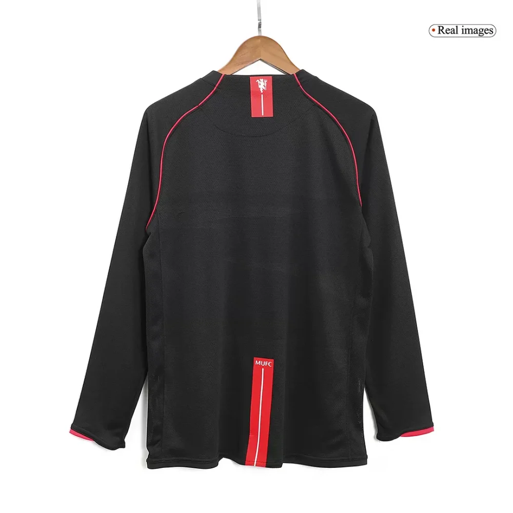 Vintage Soccer Jersey Manchester United Away Long Sleeve 2007/08 - Image 2