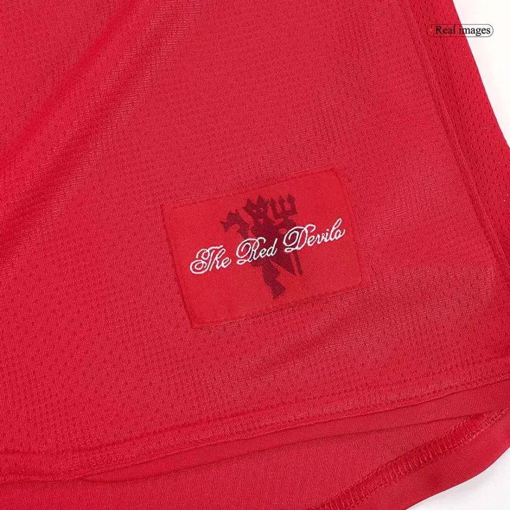 Retro Soccer Jersey Manchester United Home Long Sleeve 2007/08 - UCL - Image 8