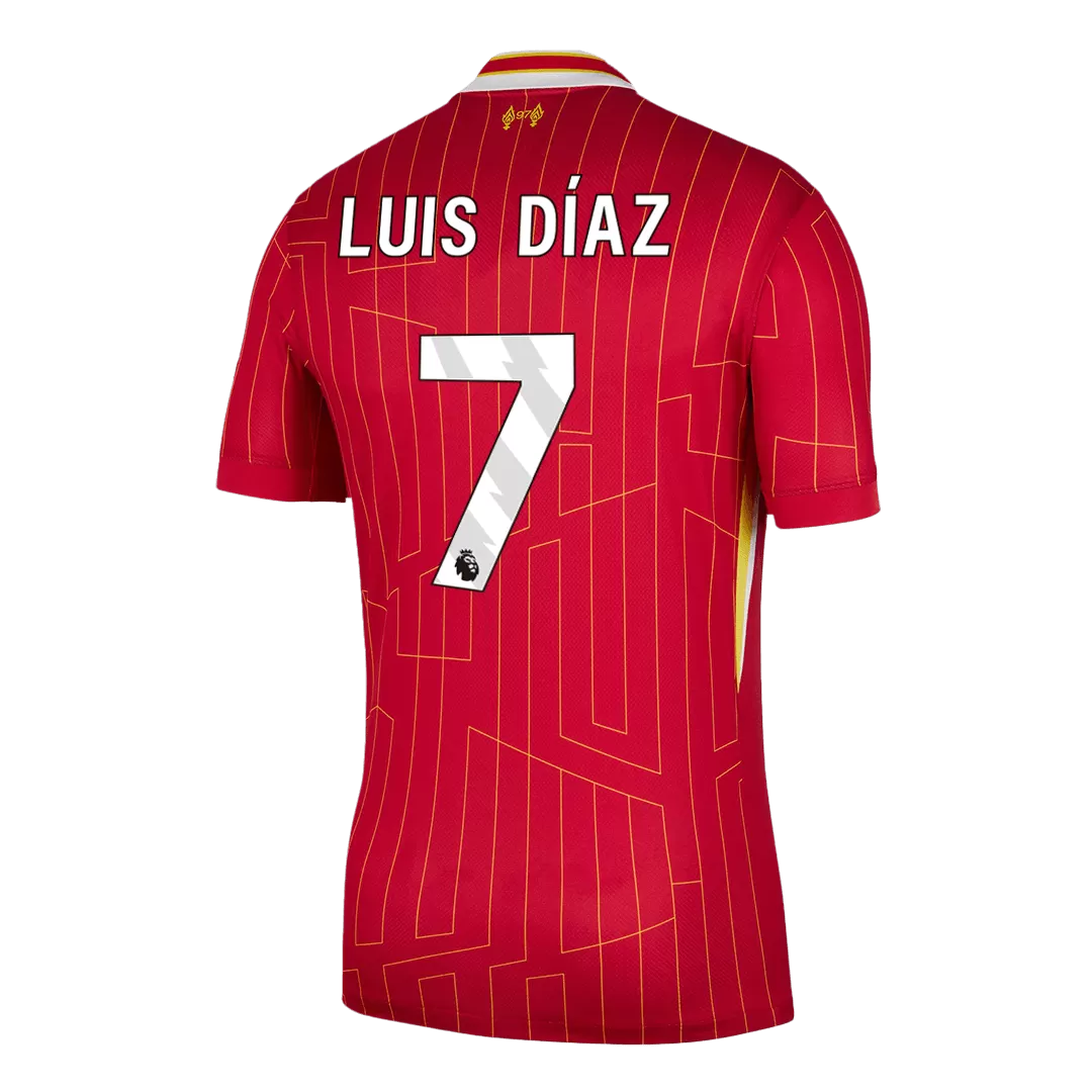 LUIS DÍAZ #7 Liverpool Home Soccer Jersey - Image 3
