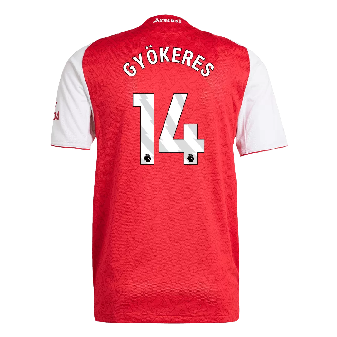 GYÖKERES #14 Arsenal Home Authentic Soccer Jersey 2025/26 - Image 3