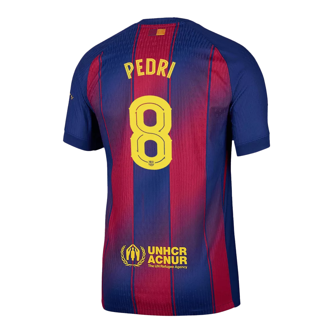 PEDRI #8 Barcelona Home Authentic Soccer Jersey 2025/26 - UCL - Image 3