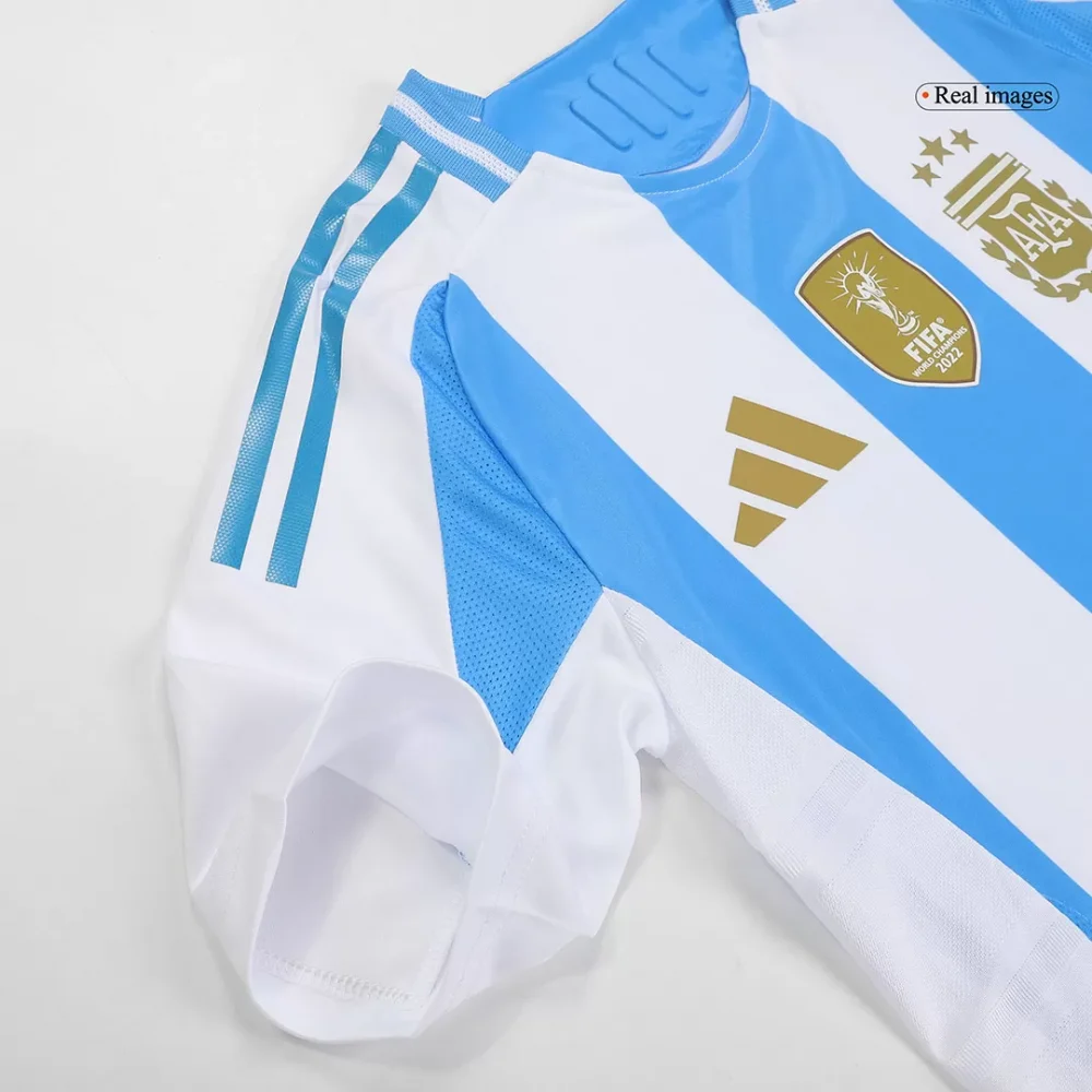 MESSI #10 Argentina Home Authentic Soccer Jersey - Image 5