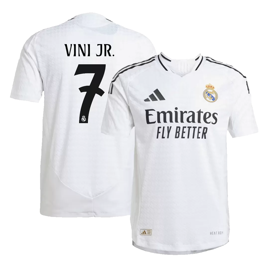 VINI JR. #7 Real Madrid Home Authentic Soccer Jersey