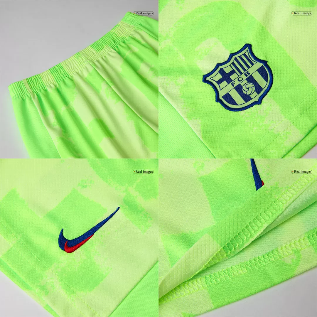 Barcelona Third Away Kids Soccer Jerseys Kit - UCL (Spotify Logo Without Text) - Image 18